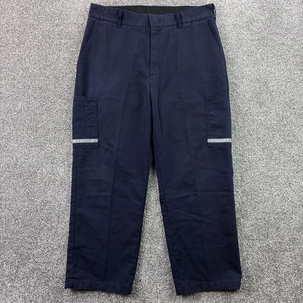 FedEx Cargo Pants Mens Navy Blue 36R 29 Reflective Stan Herman VF Imagewear